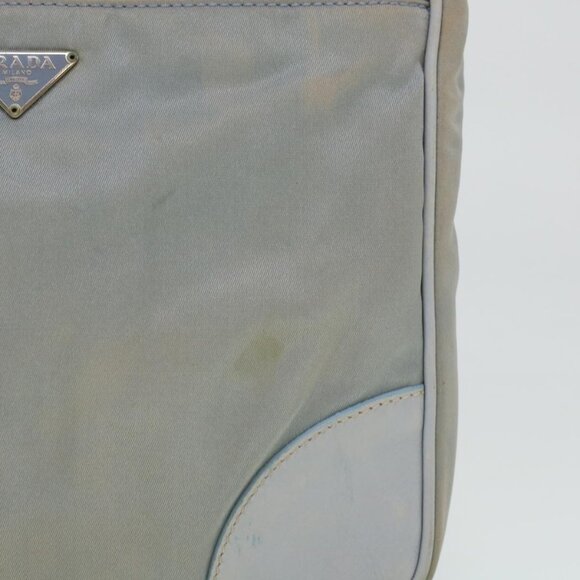 PRADA Shoulder Bag Nylon Blue Auth